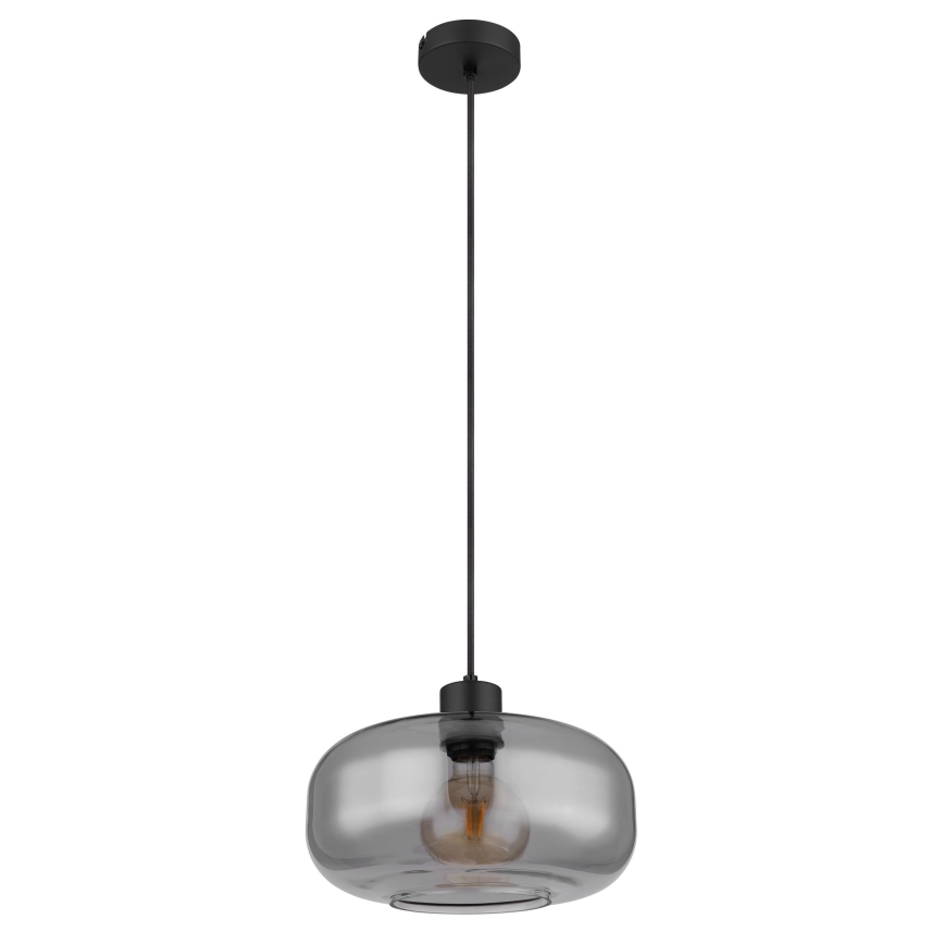 Globo - Lustr na lanku 1xE27/40W/230V pr. 28 cm šedá