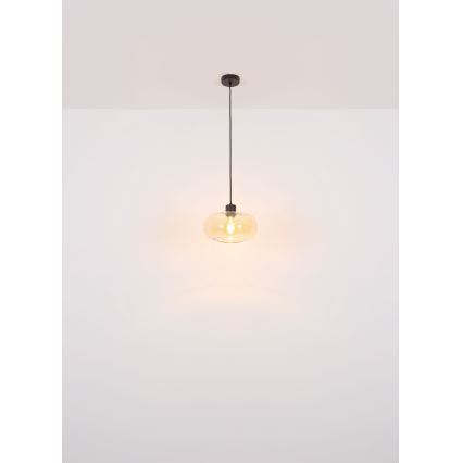 Globo - Lustr na lanku 1xE27/40W/230V pr. 28 cm čirá