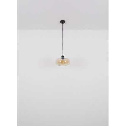 Globo - Lustr na lanku 1xE27/40W/230V pr. 28 cm čirá