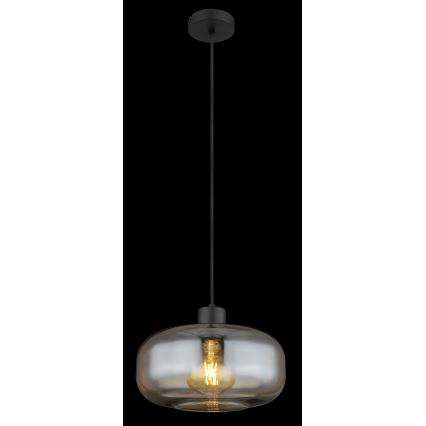 Globo - Lustr na lanku 1xE27/40W/230V pr. 28 cm čirá
