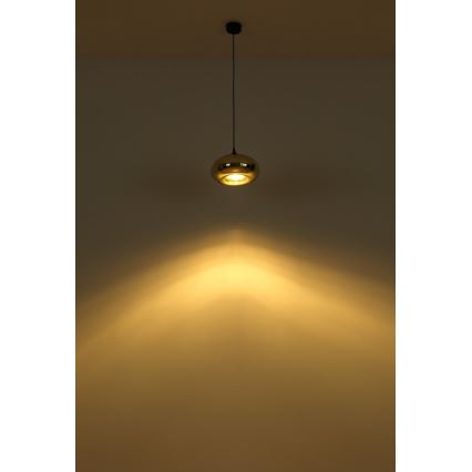 Globo - Lustr na lanku 1xE27/60W/230V měděná