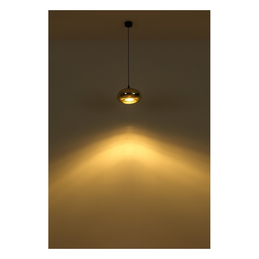 Globo - Lustr na lanku 1xE27/60W/230V měděná