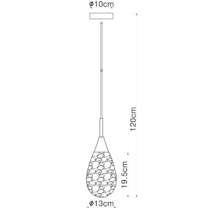 Globo - Lustr na lanku 1xE14/9W/230V