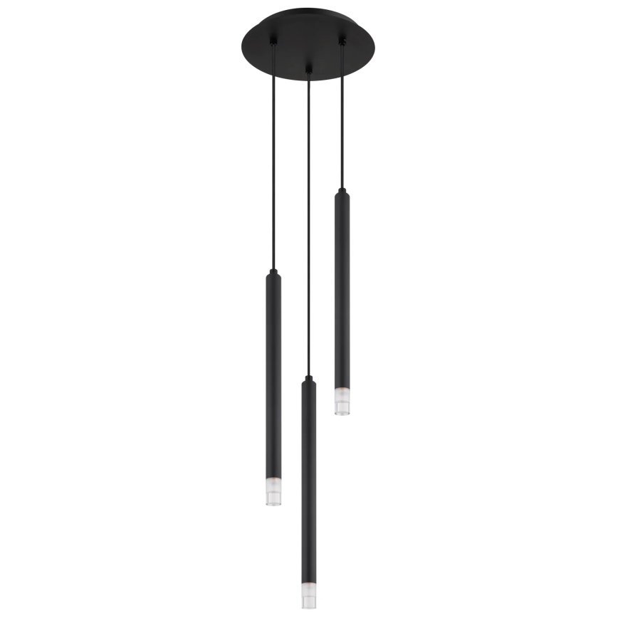 Globo - Lustr na lanku 3xG9/4W/230V pr. 24 cm černá
