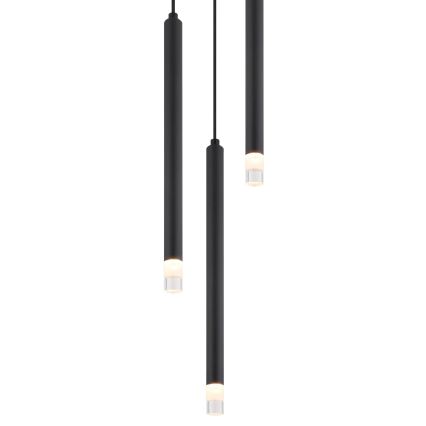 Globo - Lustr na lanku 3xG9/4W/230V pr. 24 cm černá
