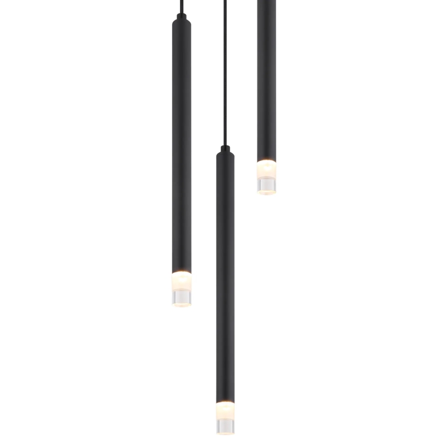 Globo - Lustr na lanku 3xG9/4W/230V pr. 24 cm černá
