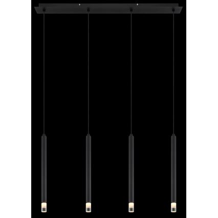 Globo - Lustr na lanku 4xG9/4W/230V černá
