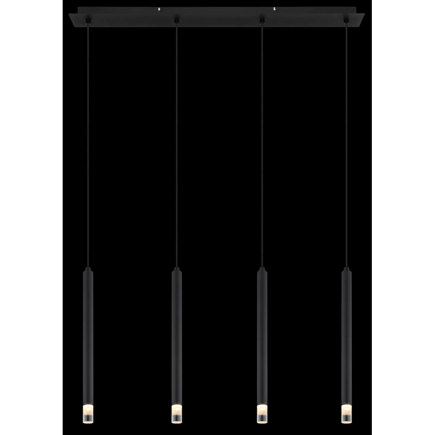 Globo - Lustr na lanku 4xG9/4W/230V černá