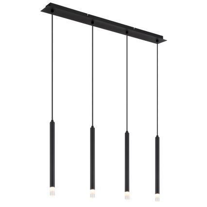 Globo - Lustr na lanku 4xG9/4W/230V černá