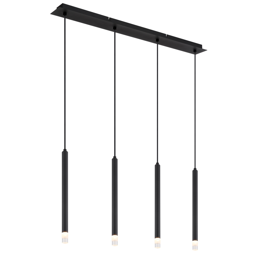 Globo - Lustr na lanku 4xG9/4W/230V černá