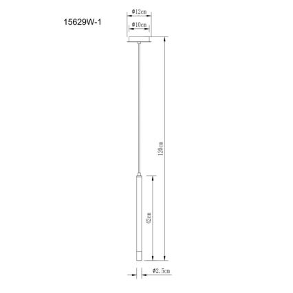 Globo - Lustr na lanku 1xG9/4W/230V pr. 12 cm