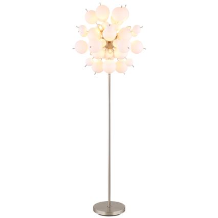 Globo - Stojací lampa 6xE14/25W/230V bílá