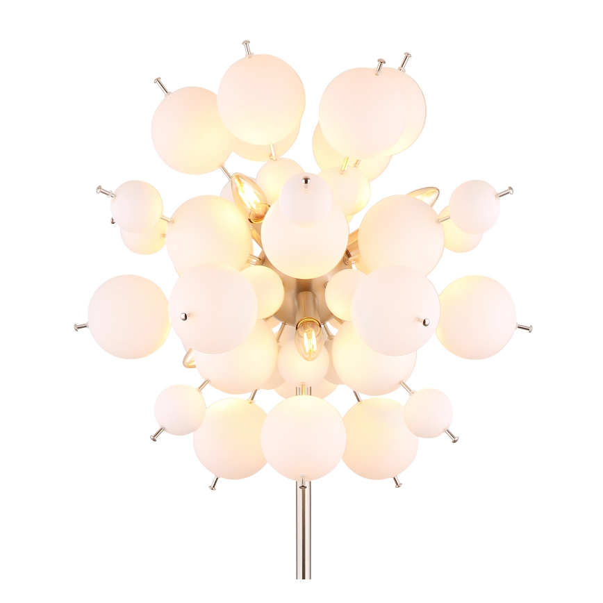 Globo - Stojací lampa 6xE14/25W/230V bílá