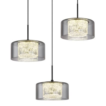 Globo - LED Lustr na lanku 3xLED/8W/230V