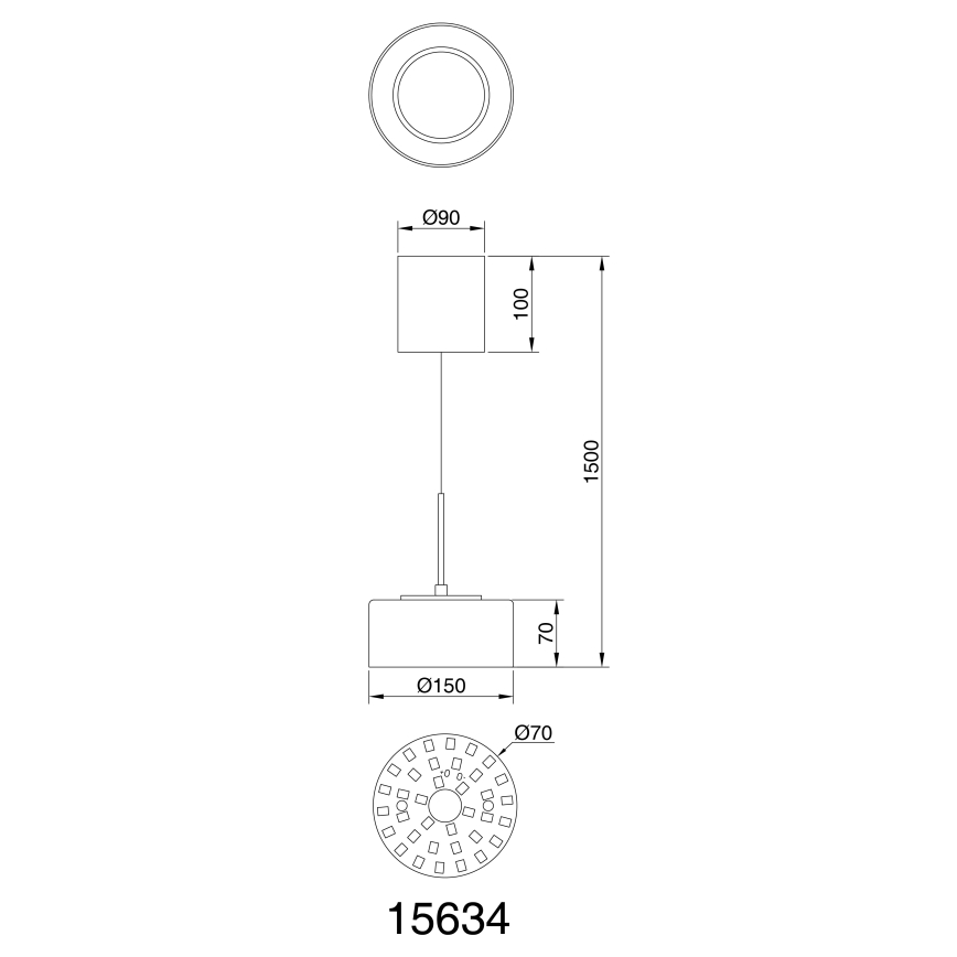 Globo - LED Lustr na lanku LED/6W/230V