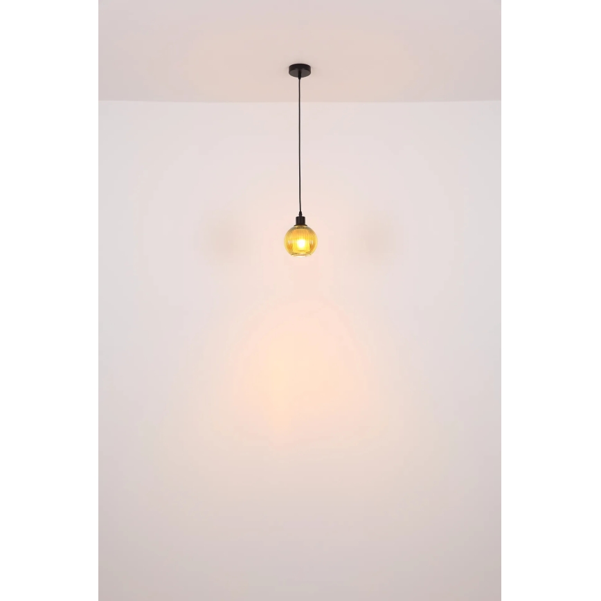 Globo - Lustr na lanku 1xE27/25W/230V pr. 15 cm zelená