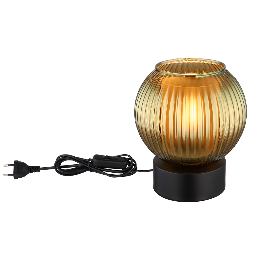 Globo - Stolní lampa 1xE27/25W/230V pr. 15 cm zelená