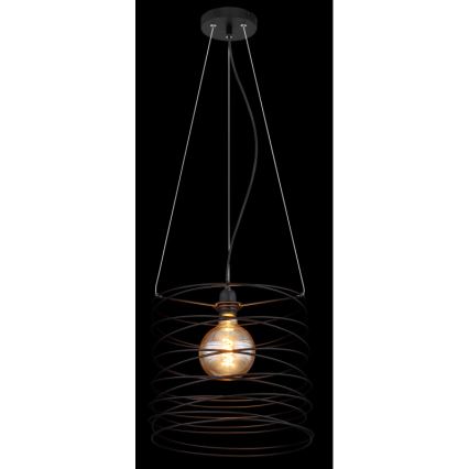 Globo 15640H - Lustr na lanku TILLY 1xE27/60W/230V černá