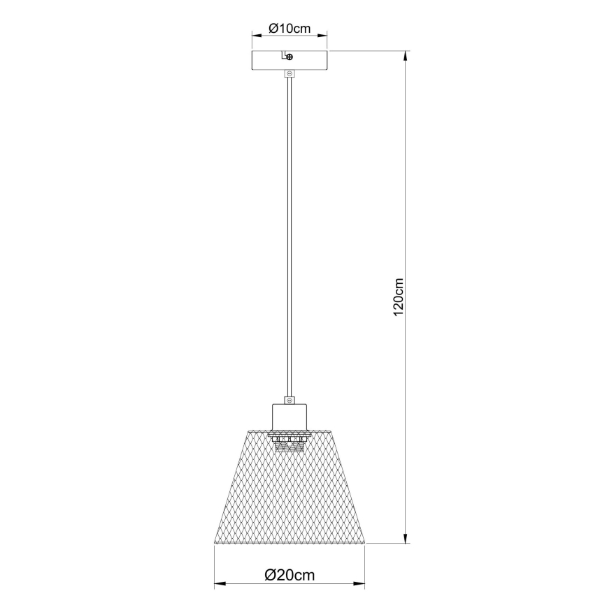 Globo - Lustr na lanku 1xE27/40W/230V pr. 20 cm