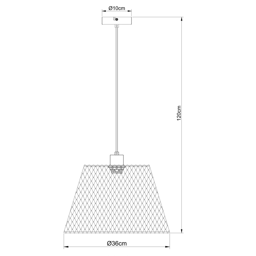 Globo - Lustr na lanku 1xE27/40W/230V pr. 36 cm