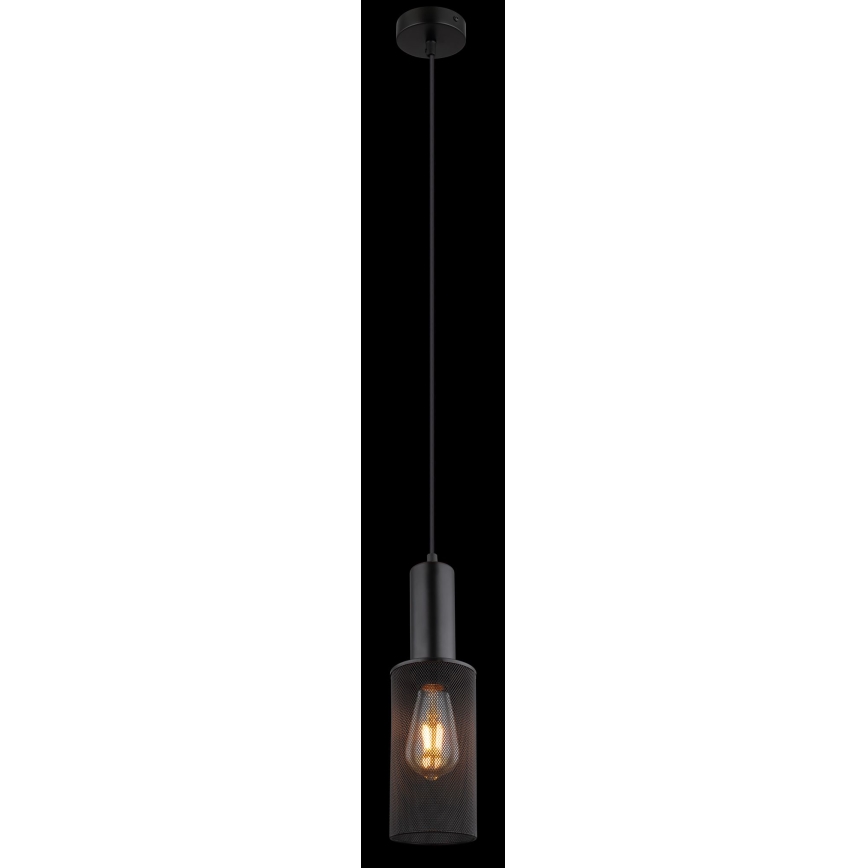 Globo - Lustr na lanku 1xE27/60W/230V černá