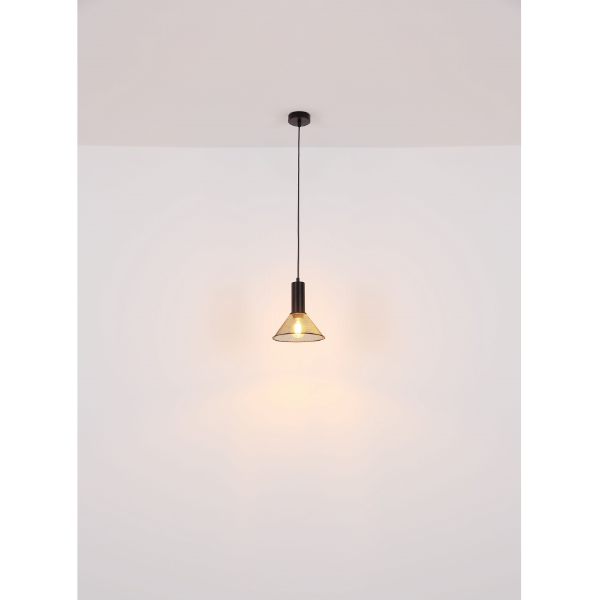 Globo - Lustr na lanku 1xE27/60W/230V černá
