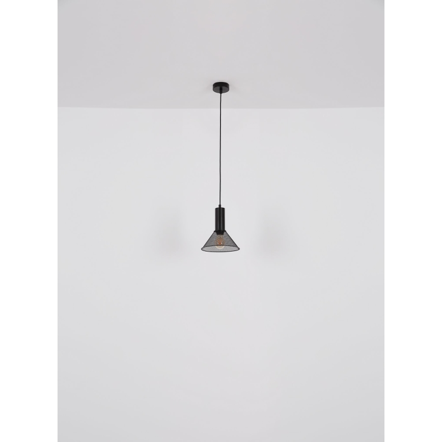 Globo - Lustr na lanku 1xE27/60W/230V černá