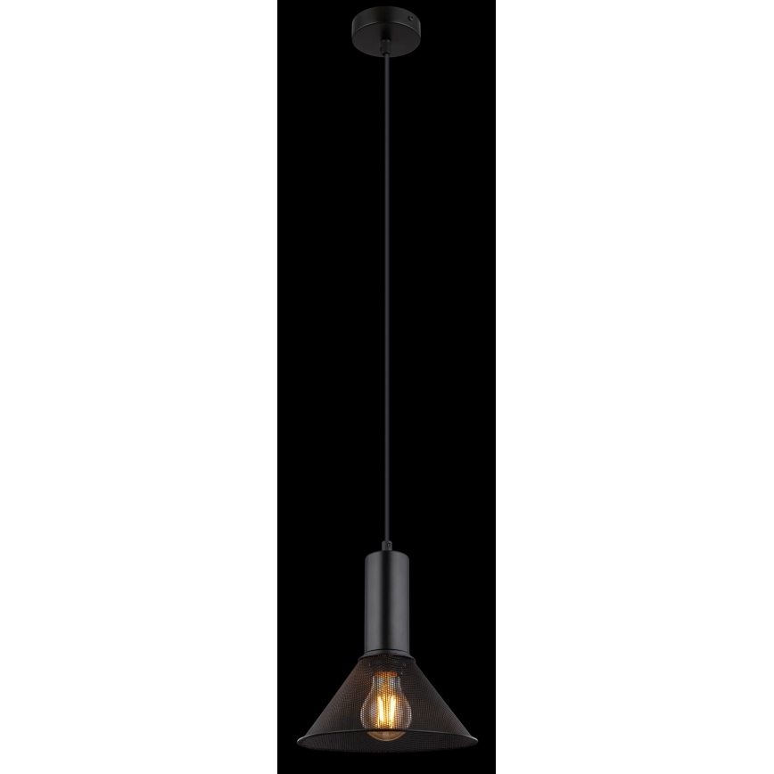 Globo - Lustr na lanku 1xE27/60W/230V černá