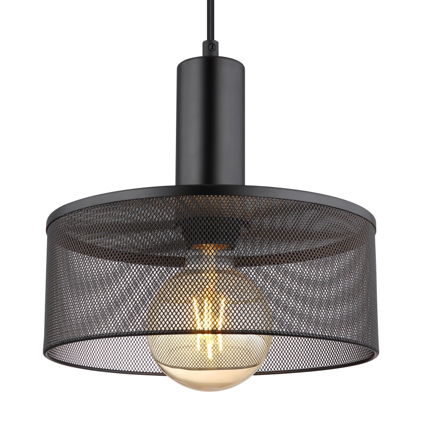 Globo - Lustr na lanku 1xE27/60W/230V černá
