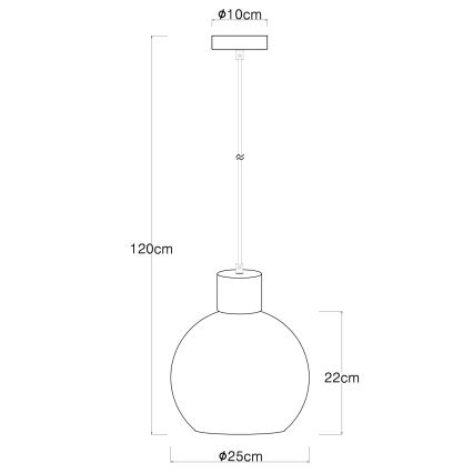 Globo - Lustr na lanku 1xE27/40W/230V