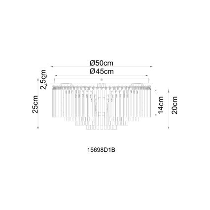 Globo - Stropní svítidlo 5xE27/60W/230V pr. 50 cm