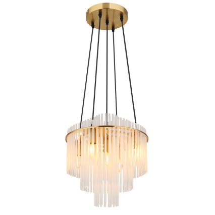 Globo - Lustr na lanku 5xE14/40W/230V zlatá