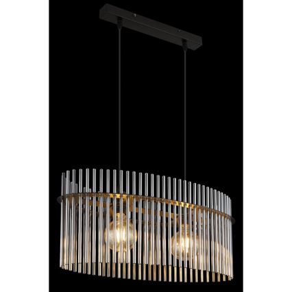 Globo - Lustr na lanku 2xE27/60W/230V černá
