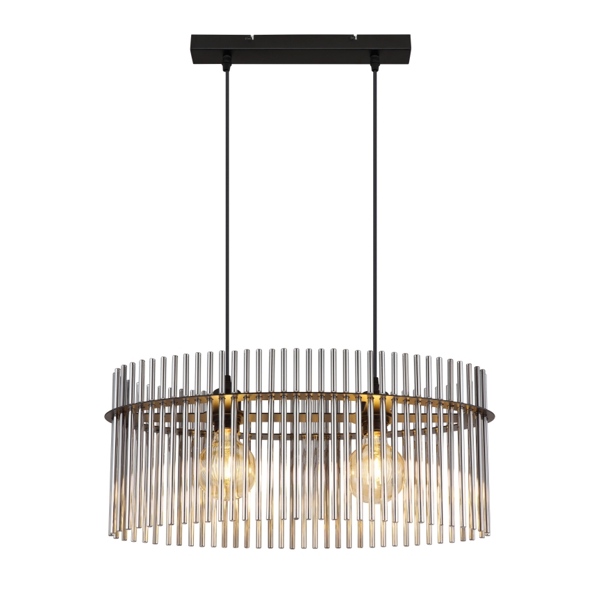 Globo - Lustr na lanku 2xE27/60W/230V černá