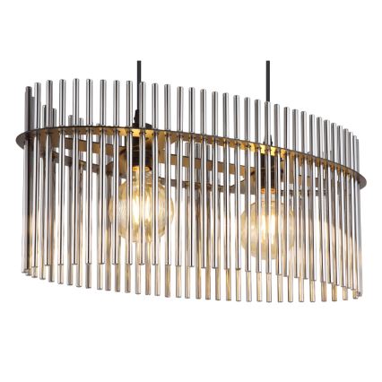 Globo - Lustr na lanku 2xE27/60W/230V černá