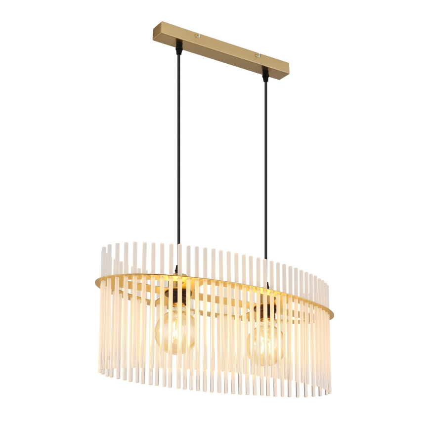 Globo - Lustr na lanku 2xE27/60W/230V zlatá