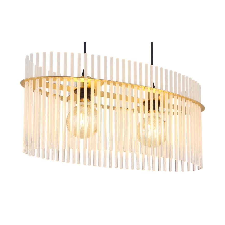 Globo - Lustr na lanku 2xE27/60W/230V zlatá