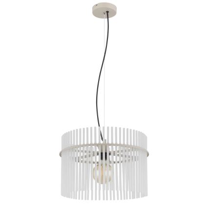 Globo - Lustr na lanku 1xE27/60W/230V pr. 40 cm krémová