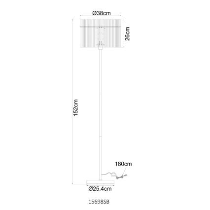 Globo - Stojací lampa 1xE27/60W/230V