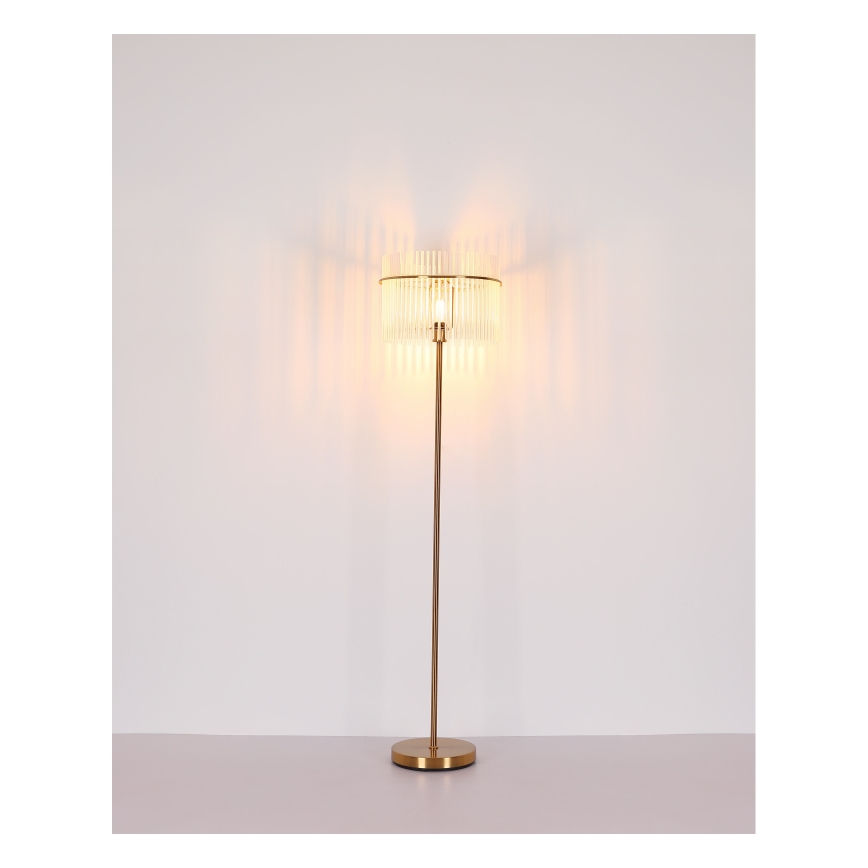 Globo - Stojací lampa 1xE27/60W/230V zlatá