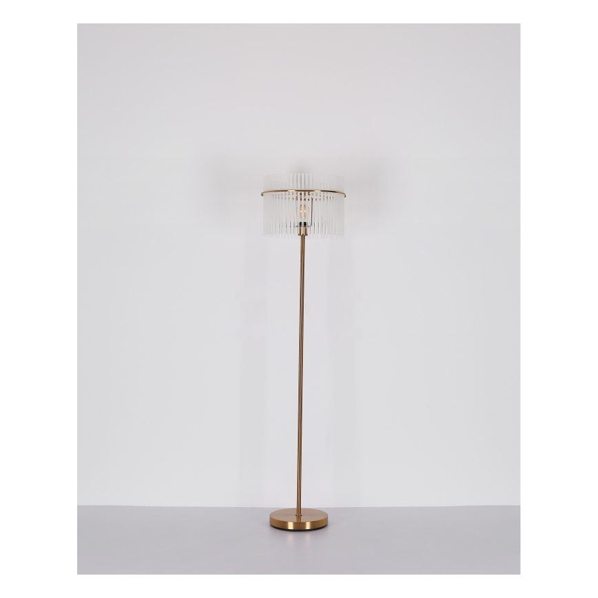 Globo - Stojací lampa 1xE27/60W/230V zlatá