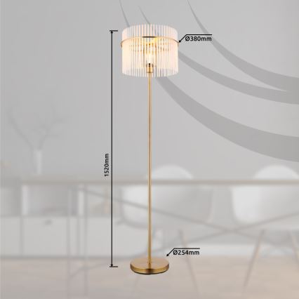 Globo - Stojací lampa 1xE27/60W/230V zlatá