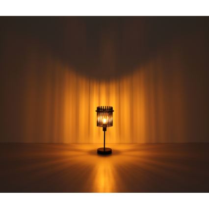 Globo - Stolní lampa 1xE27/60W/230V pr. 30 cm černá