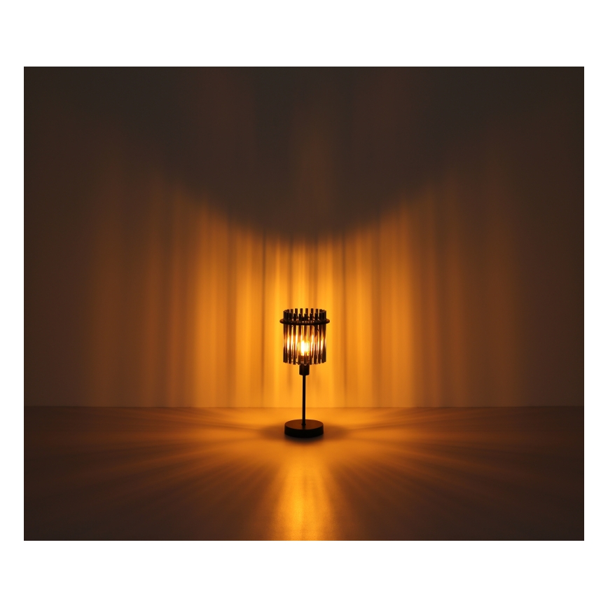 Globo - Stolní lampa 1xE27/60W/230V pr. 30 cm černá