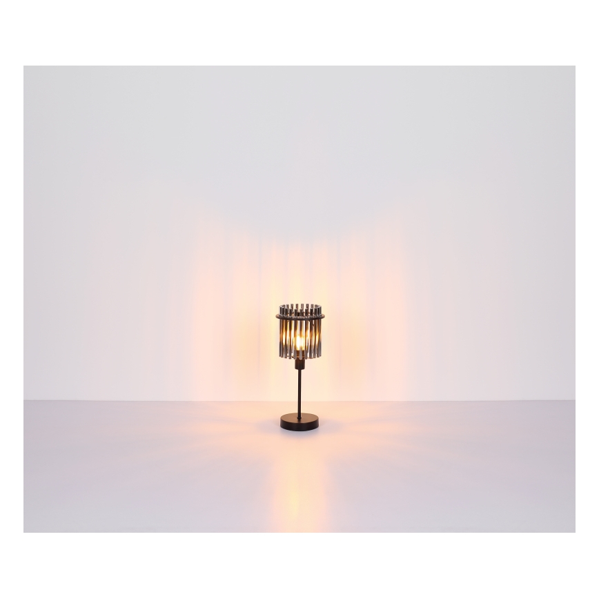 Globo - Stolní lampa 1xE27/60W/230V pr. 30 cm černá
