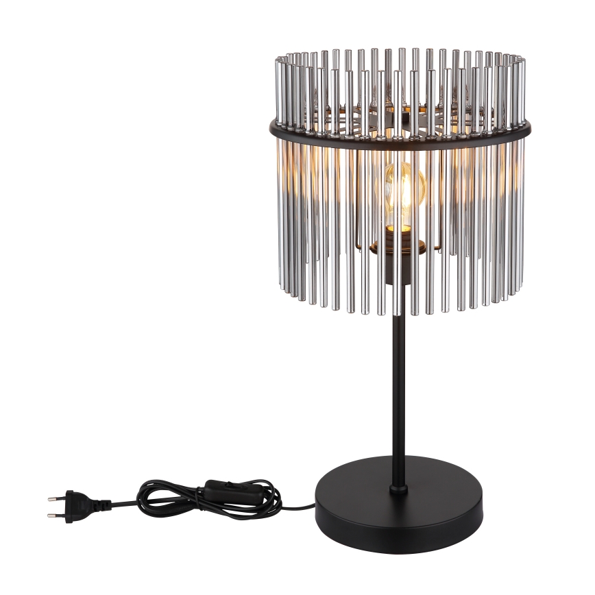 Globo - Stolní lampa 1xE27/60W/230V pr. 30 cm černá
