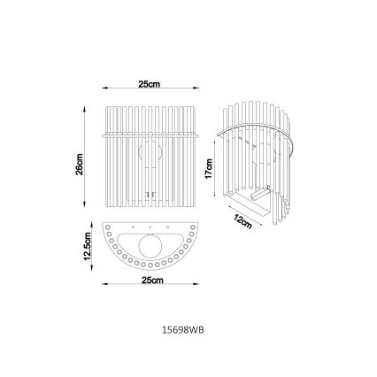 Globo - Nástěnné svítidlo 1xE27/60W/230V