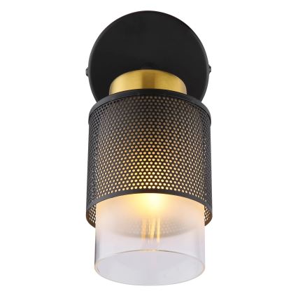 Globo - Nástěnné bodové svítidlo 1xE27/40W/230V černá/zlatá