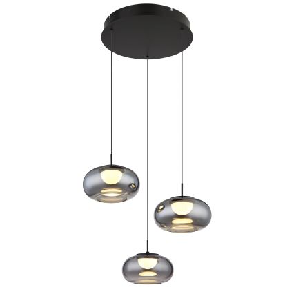 Globo - LED Lustr na lanku 3xLED/6W/230V
