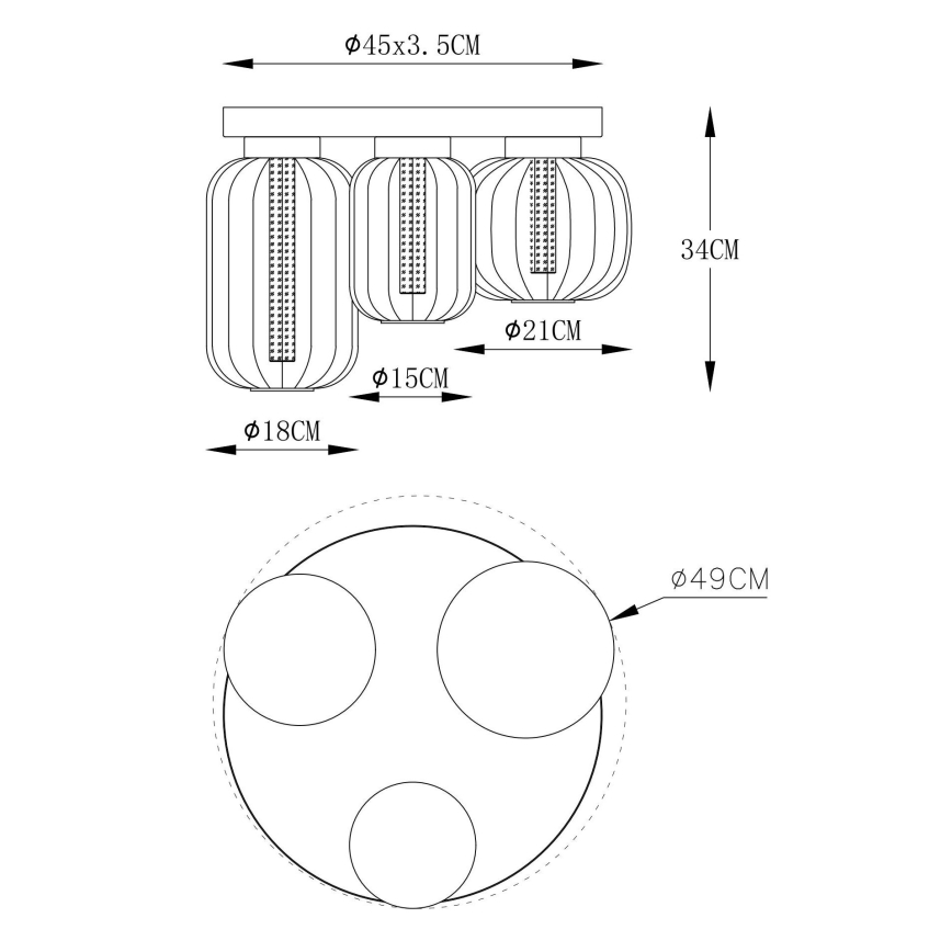 Globo - LED Stropní svítidlo LED/23W/230V